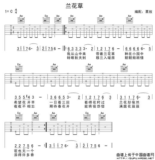 兰花草 吉他谱 - 第1张